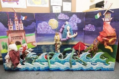 POST PRIMARY ART PUPPET STAGE